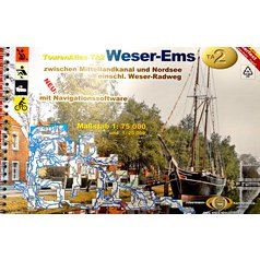 Plavební mapa Weser-Ems (Německo)